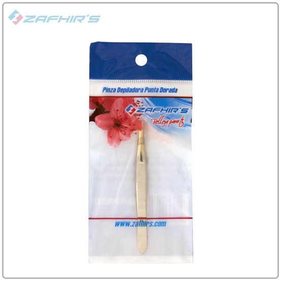 PINZA DEPILADORA PUNTA DORADA ZAFHIRIS