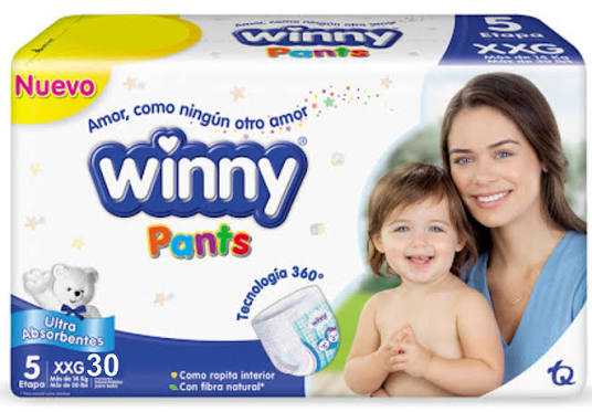 PAÑALES WINNY PANTS ET 5 X 30 UND