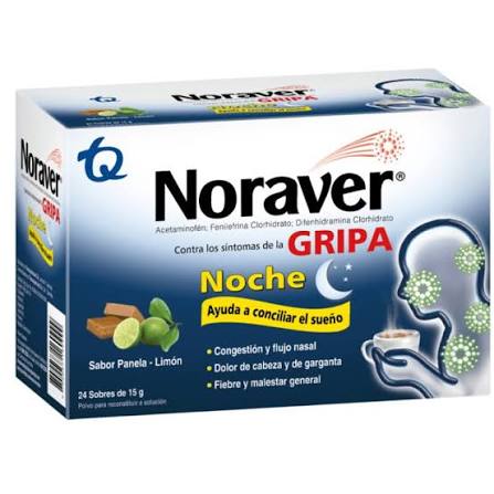 NORAVER GRIPA NOCHE X 24 SOB TQ