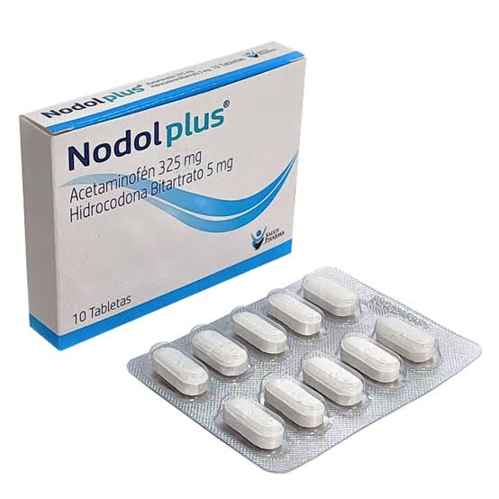 NODOL PLUS (ACETAM+HIDROCODONA) X 10 T