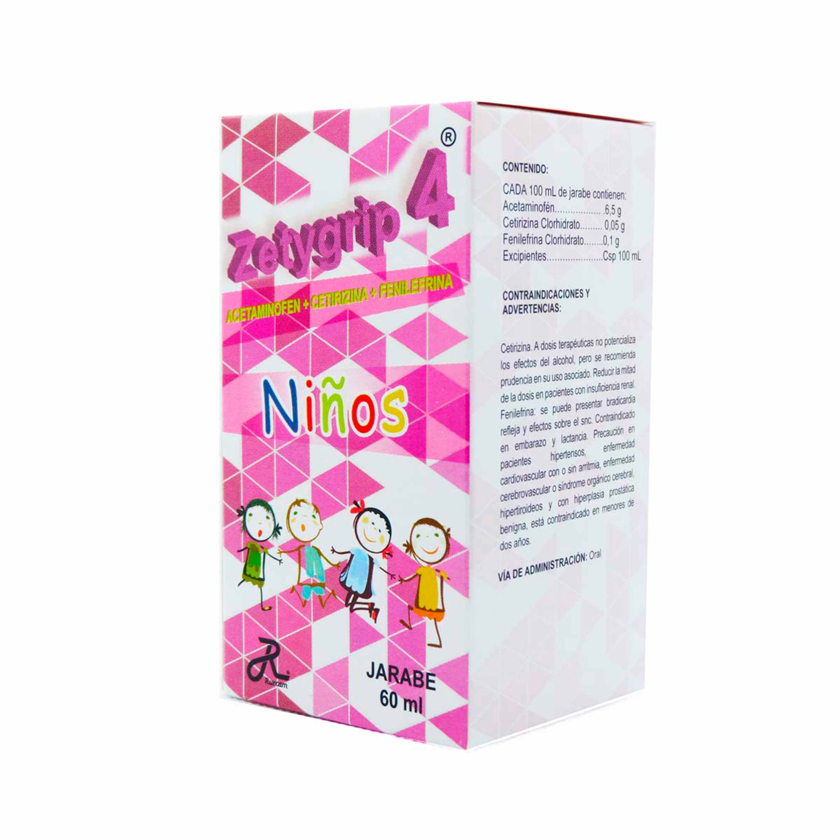 ZETYGRIP 4 JBE NIÑOS X 60ML RUECAM