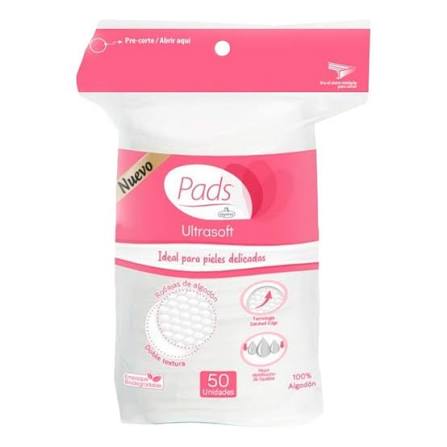 ALGODON PADS ULTRASOFT X 50 UND