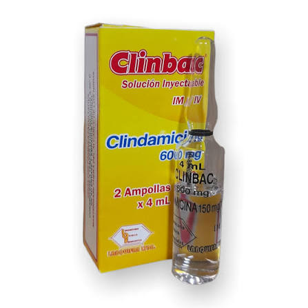 CLINBAC 600 MG CAJA X 2 AMPOLLAS LABQUIF