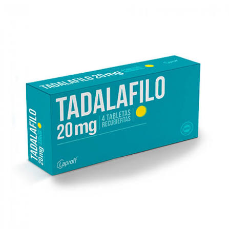 TADALAFILO 20 MG X 4 TABS LAPROFF
