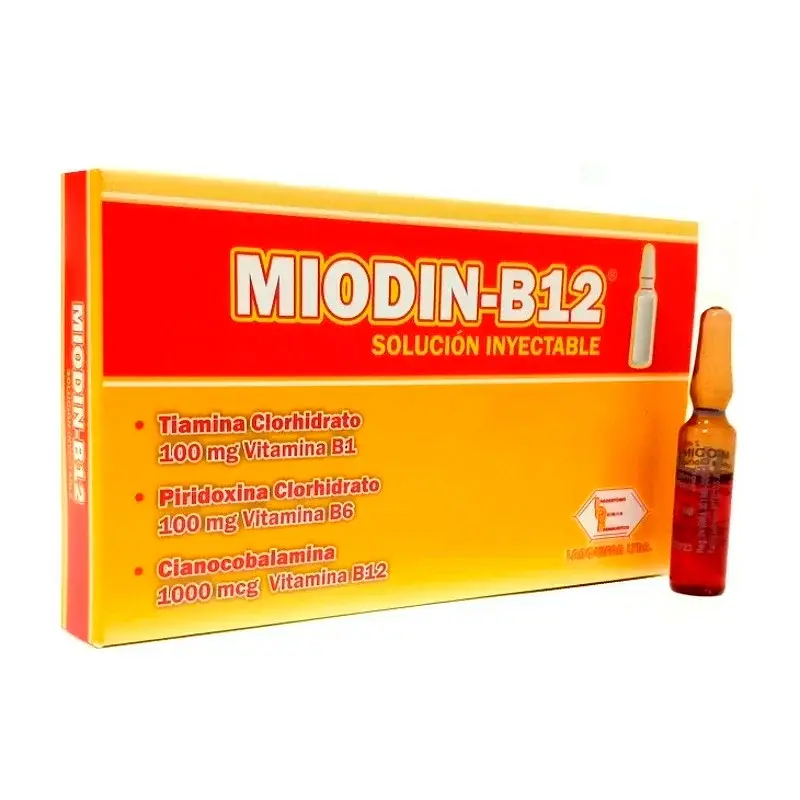 MIODIN B12 X 6 AMPOLLAS LABQUIFAR