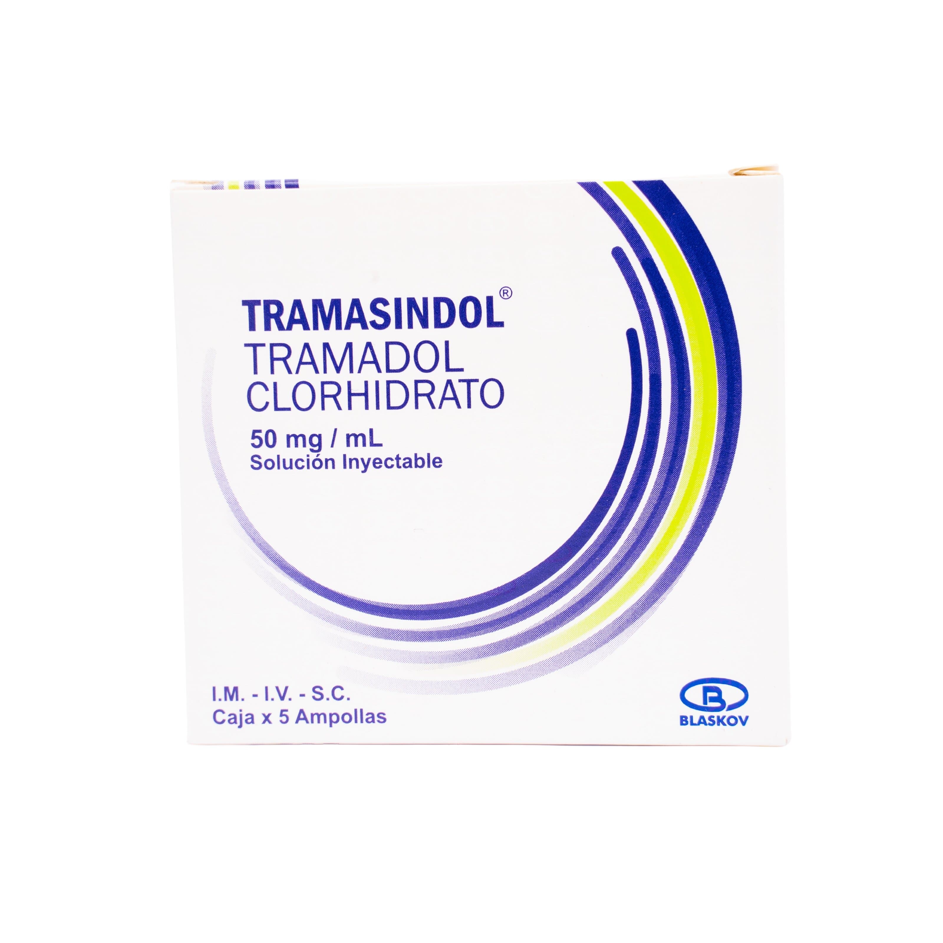 TRAMASINDOL 50MG/1ML X 5 AMPOLLAS BLASKOV