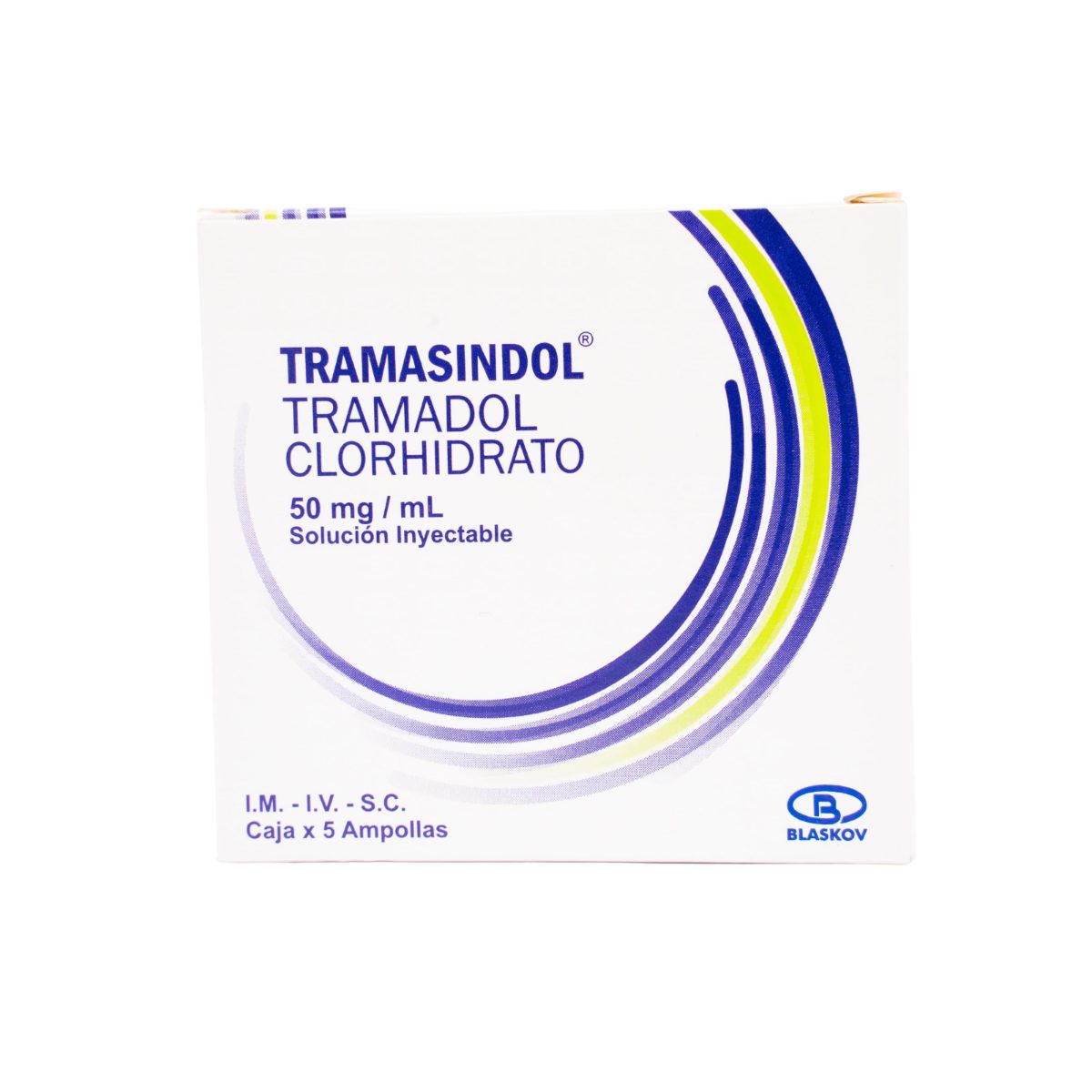 TRAMASINDOL 50MG/1ML X 5 AMPOLLAS BLASKO