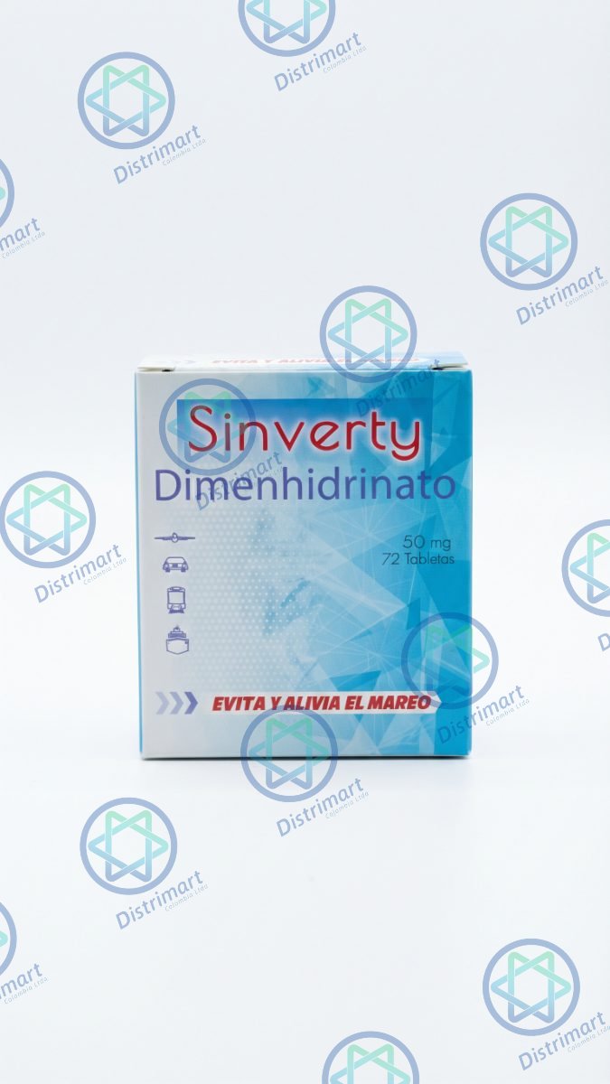 SINVERTY(DIMENHIDRINATO) 50 MG X 72 TBL